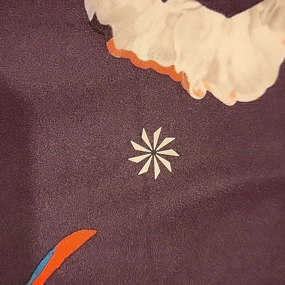 Athleta Eggplant purple with floral design. Size XS CLEARANCE